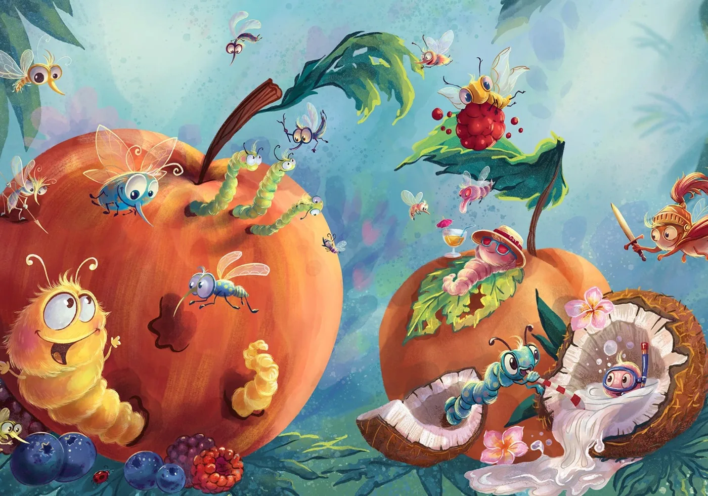 Whimsical bug illustration