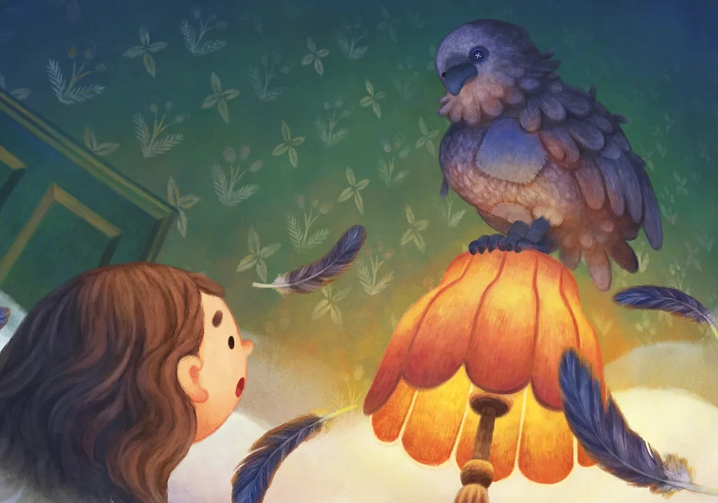 Bedroom bird illustration