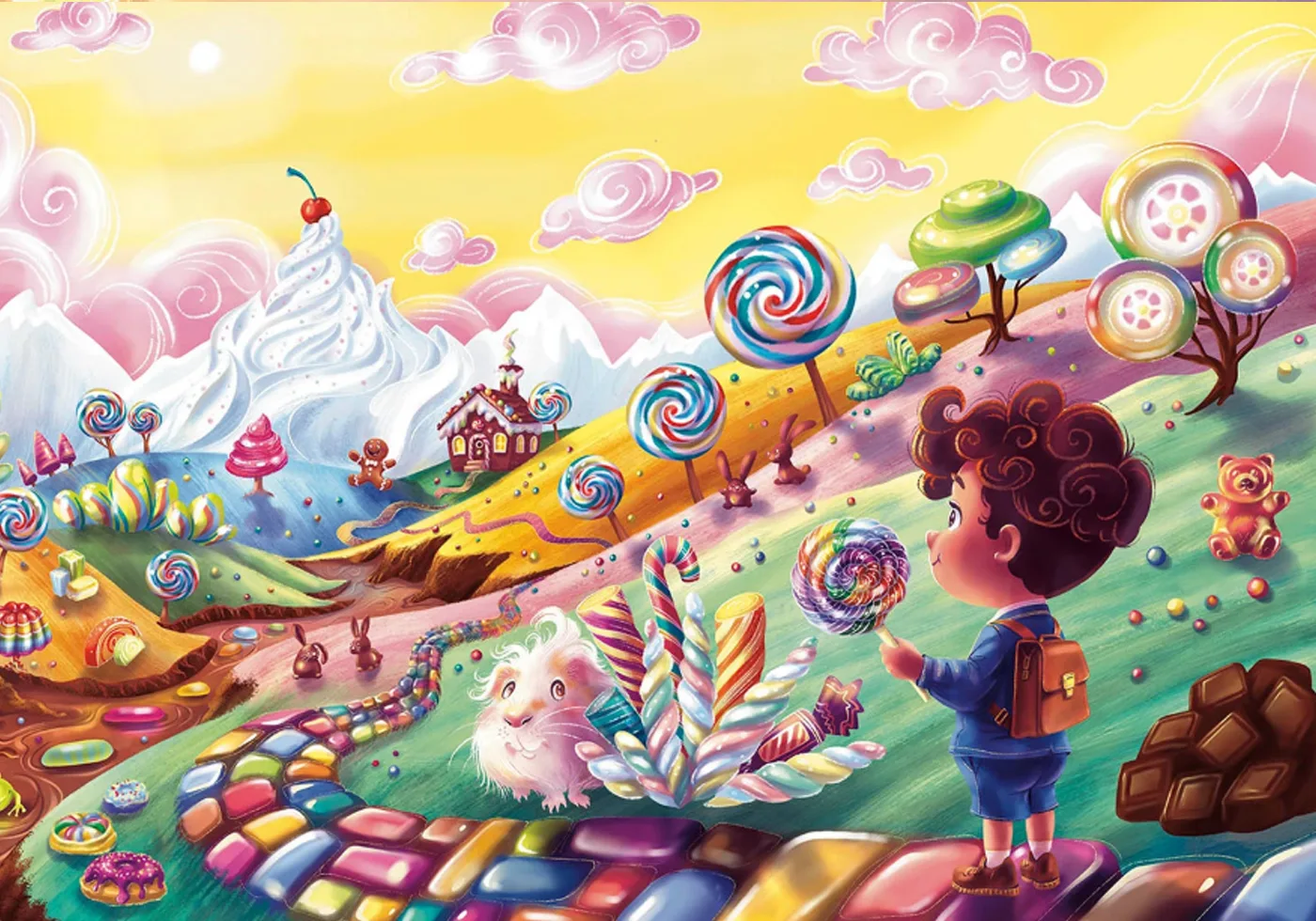 Candy world illustration