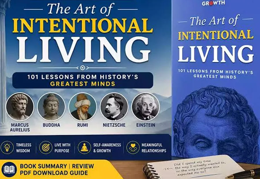 The Art of Intentional Living promotional display