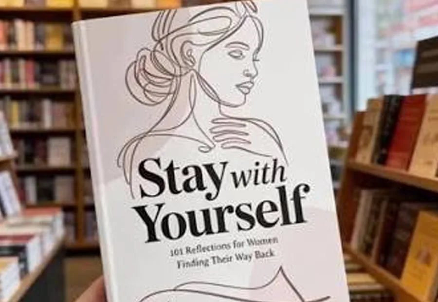 Skye Reeds book Stay with Yourself in a bookstore